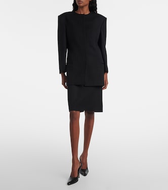 Ribbed-knit wool blazer | Calvin Klein
