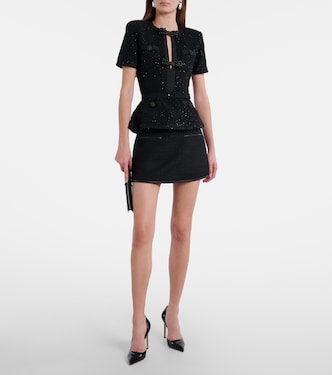 Top in maglia con paillettes | Self-Portrait