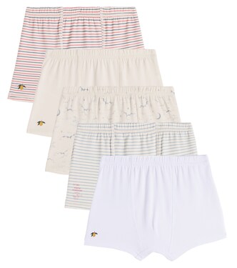 Set of 5 cotton-blend boxer briefs | Konges Sløjd