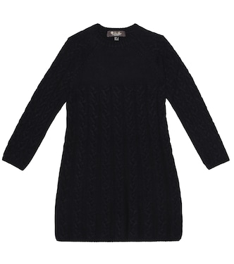 Vestido Downy Cables de cachemir | Loro Piana Kids