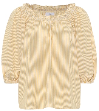 Briella cotton-blend top | Velvet
