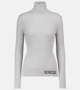 Jersey de lana acanalado de cuello alto | Moncler