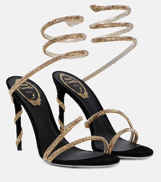 Sandalen Margot aus Veloursleder | Rene Caovilla