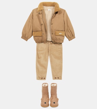 Wander shearling-trimmed puffer jacket | Donsje