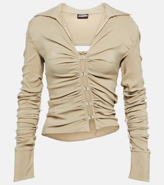 La Chemise Soffio gathered shirt | Jacquemus