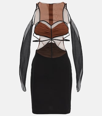 Cutout crêpe minidress | Nensi Dojaka