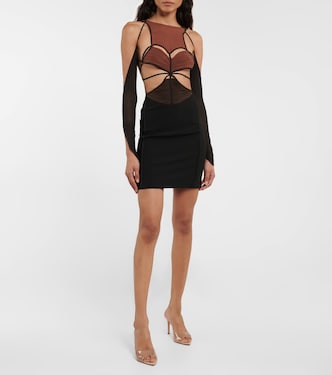 Cutout crêpe minidress | Nensi Dojaka