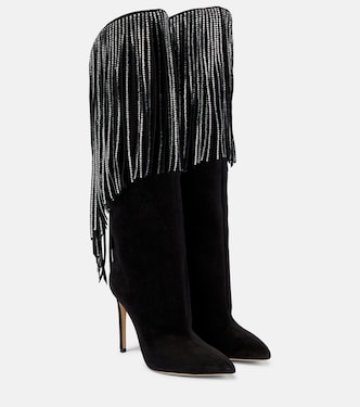 Botas altas de ante con flecos | Paris Texas