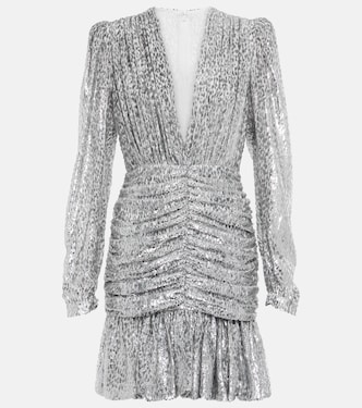 Libby embellished ruched minidress | Costarellos