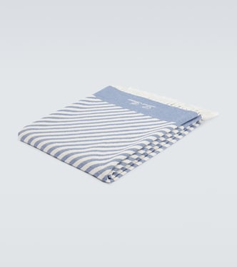 Mare Moai striped cotton-blend beach towel | Loro Piana