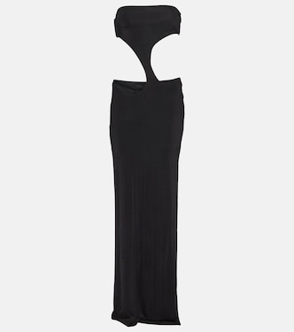 Long Carve cutout jersey maxi dress | Louisa Ballou