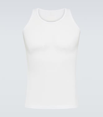Tank top de algodón y seda acanalado | Maison Margiela
