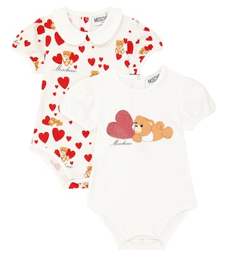 Baby - Set di 2 tutine Teddy Bear in jersey | Moschino Kids