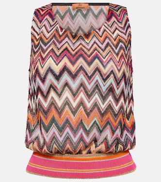 Zig-zag lamé top | Missoni