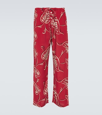 Creeping Begonia printed pajama pants | Bode
