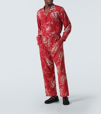 Creeping Begonia printed pajama pants | Bode