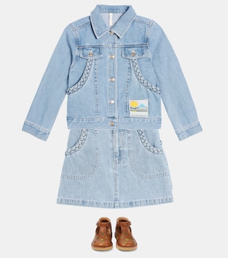 Falda August en denim | Zimmermann Kids