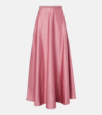 Falda larga Elegante Brasile de satén | Max Mara