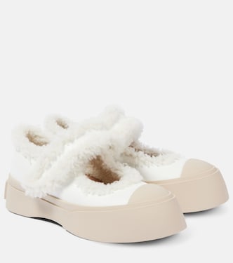 Pablo shearling-lined leather sneakers | Marni