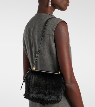 Schultertasche Ghost Mini mit Leder | Jil Sander