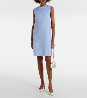 Vestido corto DG de tweed de mezcla de lana | Dolce&Gabbana