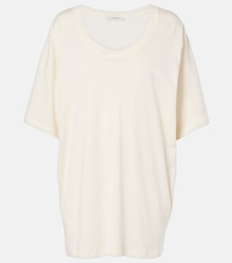 T-shirt in jersey di cotone a coste | Lemaire