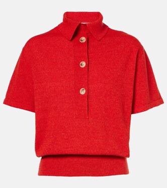 Linen and silk-blend polo shirt | Christopher Esber