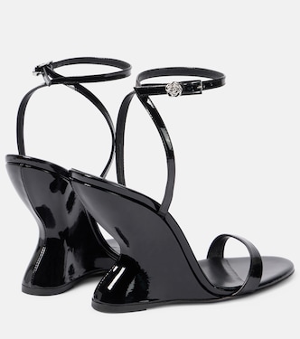 Sandales compensées 105 en cuir verni | Magda Butrym