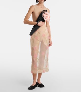 Bleistiftrock aus Organza | Simone Rocha