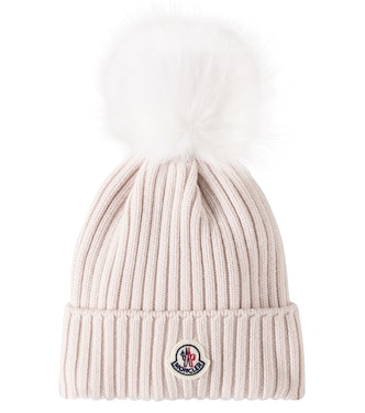 Ribbed-knit wool beanie | Moncler Enfant