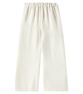 Pantaloni in lino a righe | Il Gufo