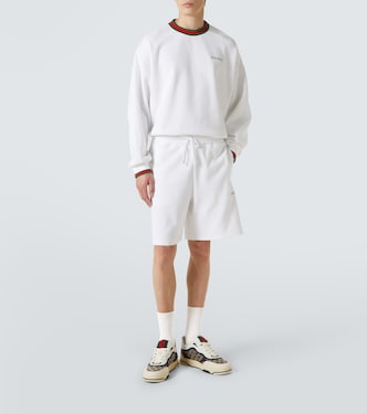 Felpa in misto cotone con logo | Gucci