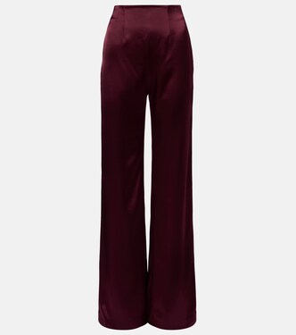 Sister Moon satin wide-leg pants | Galvan