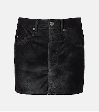 Minirock Kimmy aus Lederimitat | Marant Etoile