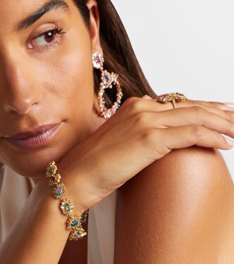 Pulsera Flower Burst de oro de 18 ct con ópalo, zafiro y diamantes | Suzanne Kalan