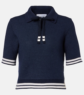 Silk-blend polo shirt | Thom Browne