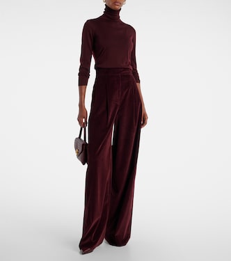 Pantalon ample en velours côtelé de coton | Max Mara