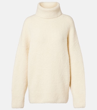 Alpaca and wool-blend bouclé turtleneck sweater | Toteme