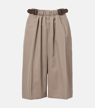 Belted wool shorts | Loewe