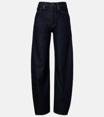 Luna high-rise barrel-leg jeans | Agolde