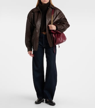 Luna high-rise barrel-leg jeans | Agolde