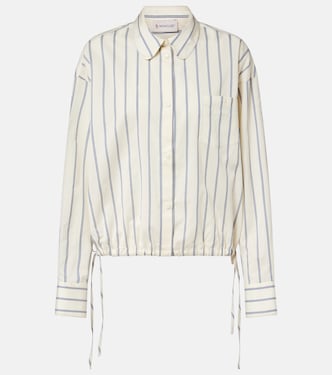 Striped cotton and silk shirt | Moncler