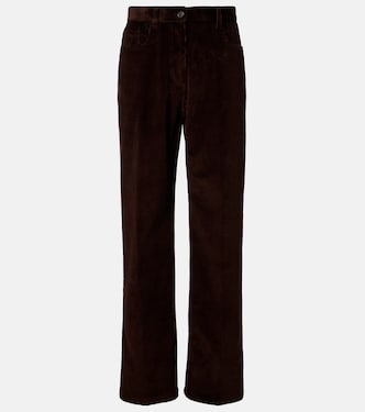 Cotton corduroy wide-leg pants | Miu Miu
