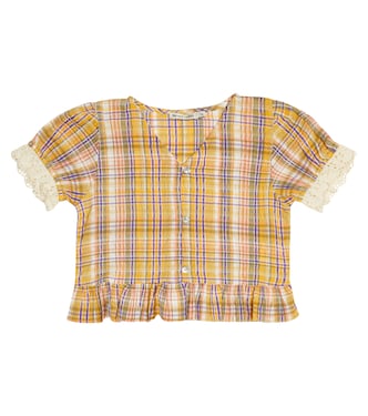 Top Andrea in misto cotone a quadri | The New Society