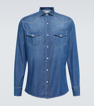 Camisa western de denim | Brunello Cucinelli