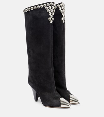 Botas altas de ante con aplicaciones | Isabel Marant
