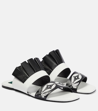 Sandali in pelle con ricamo | Pucci