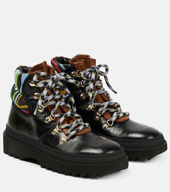 x Fusalp - Stivaletti in pelle con stampa | Pucci