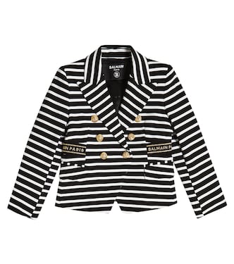 Blazer cruzado a rayas | Balmain Kids