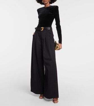 Velvet bodysuit | Alexandre Vauthier
